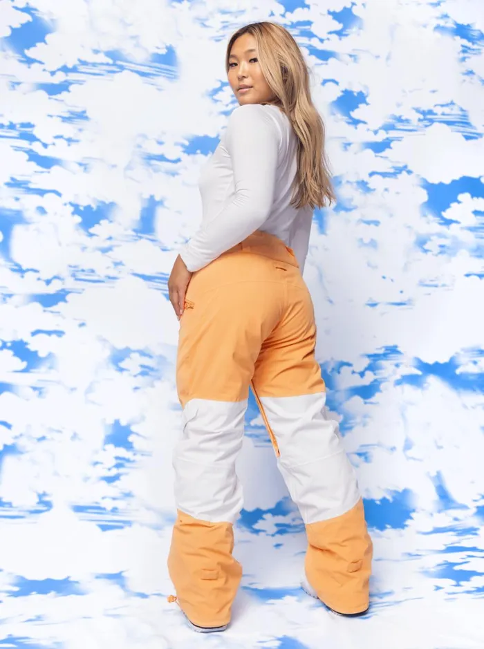 Roxy Snow Pants Chloe Kim Woodrose Technical Snow Pants Mock Orange 8211 Women