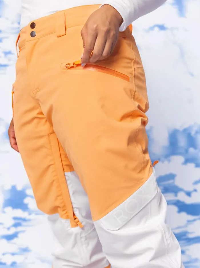 Roxy Snow Pants Chloe Kim Woodrose Technical Snow Pants Mock Orange 8211 Women