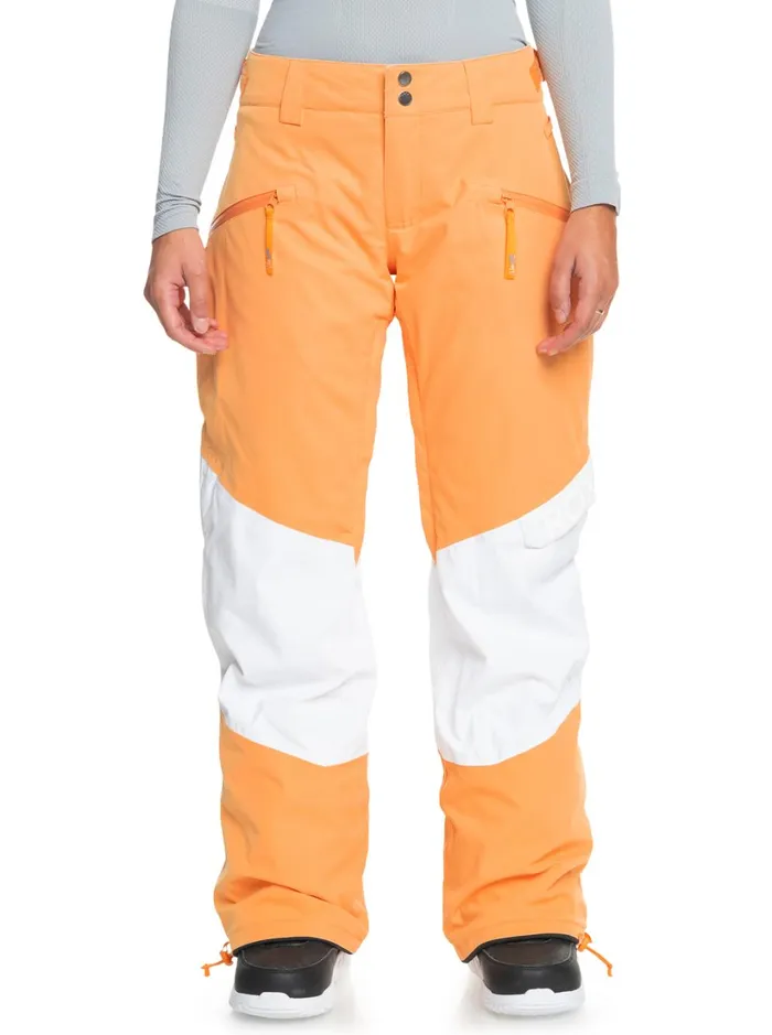 Roxy Snow Pants Chloe Kim Woodrose Technical Snow Pants Mock Orange 8211 Women