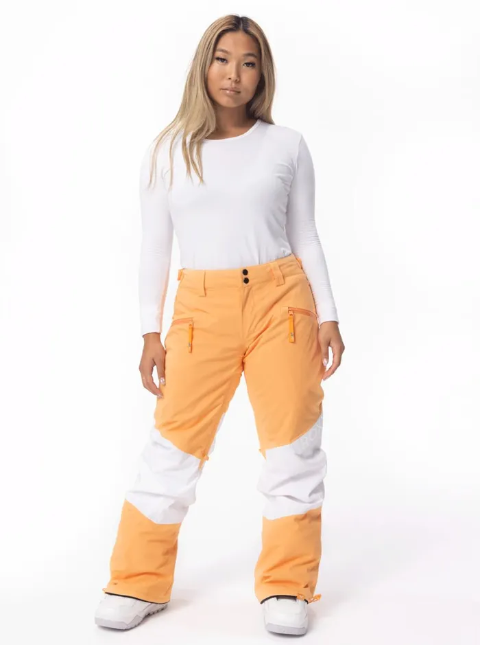 Roxy Snow Pants Chloe Kim Woodrose Technical Snow Pants Mock Orange 8211 Women