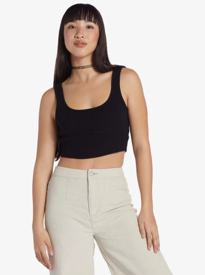 Roxy Sweaters Chloe Kim Tank Crew Neck Sweater Anthracite 8211 Women