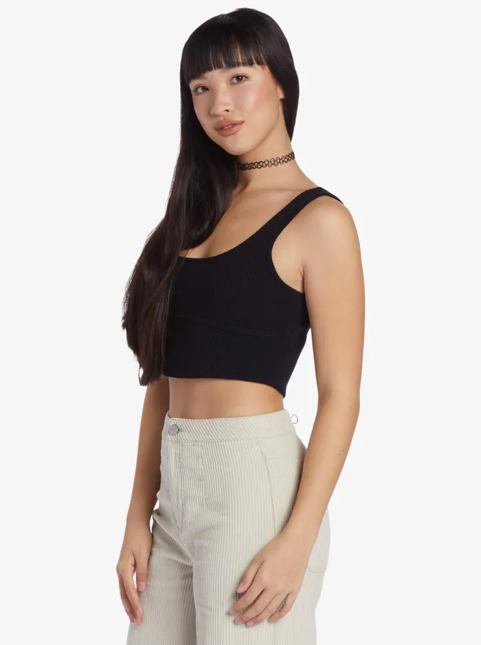 Roxy Sweaters Chloe Kim Tank Crew Neck Sweater Anthracite 8211 Women