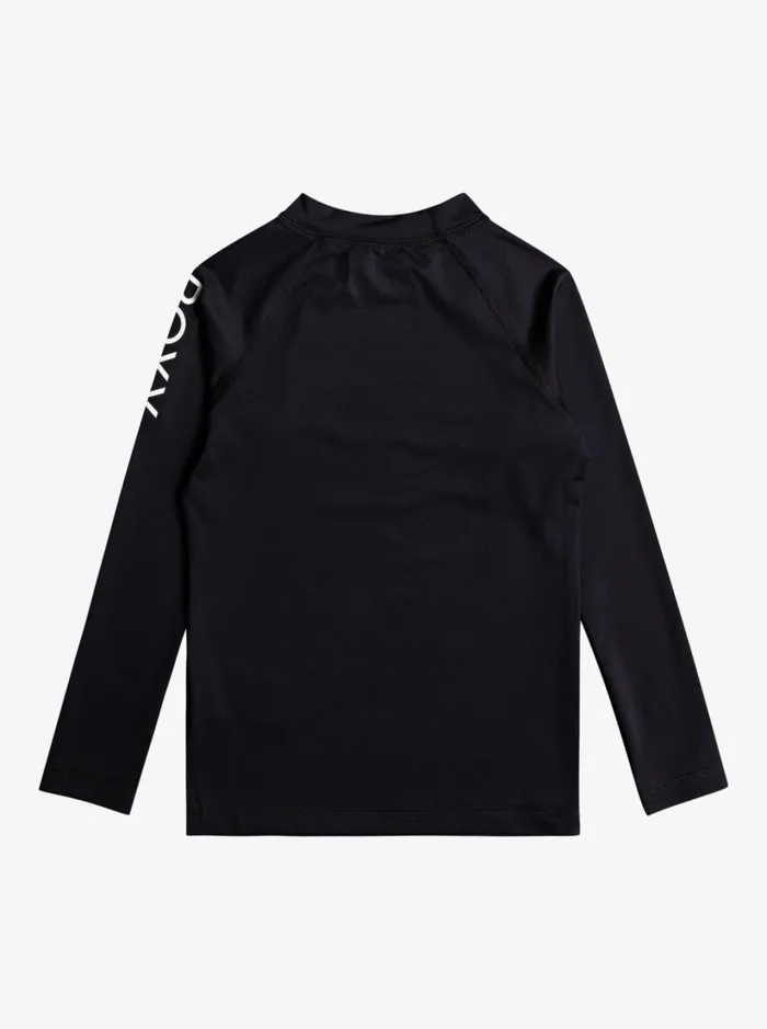 Roxy Swim Girl039s 27 Whole Hearted Long Sleeve UPF 50 Rashguard Anthracite 8211 Women