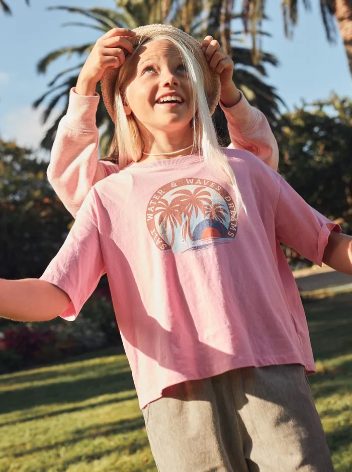 Roxy Tees and Tanks Girls039 416 Sun For All Seasons D TShirt Sachet Pink 8211 Women Roxy Tees and Tanks Girls039 416 Sun For All Seasons D TShirt Sachet Pink 8211 Women