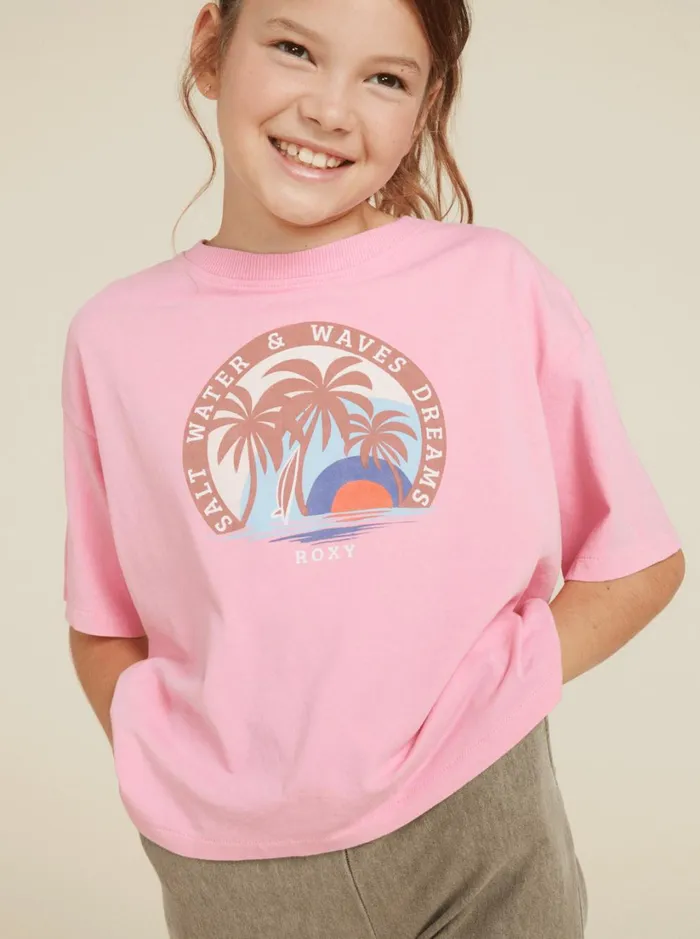 Roxy Tees and Tanks Girls039 416 Sun For All Seasons D TShirt Sachet Pink 8211 Women