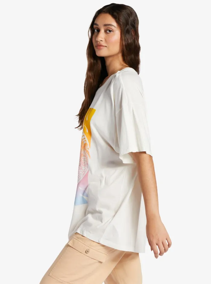Roxy Tees and Tanks Sunrise Tropics TShirt Snow White 8211 Women