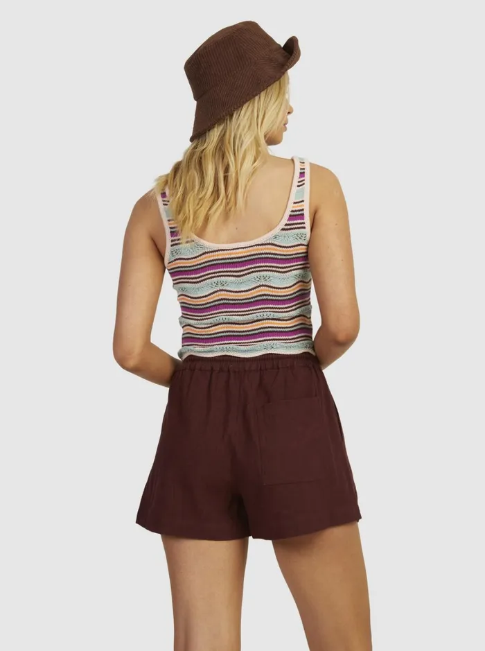 Roxy Tops Sailing Flow Knitted Tank Top Pale Dog Apparel Flowy Mood 8211 Women
