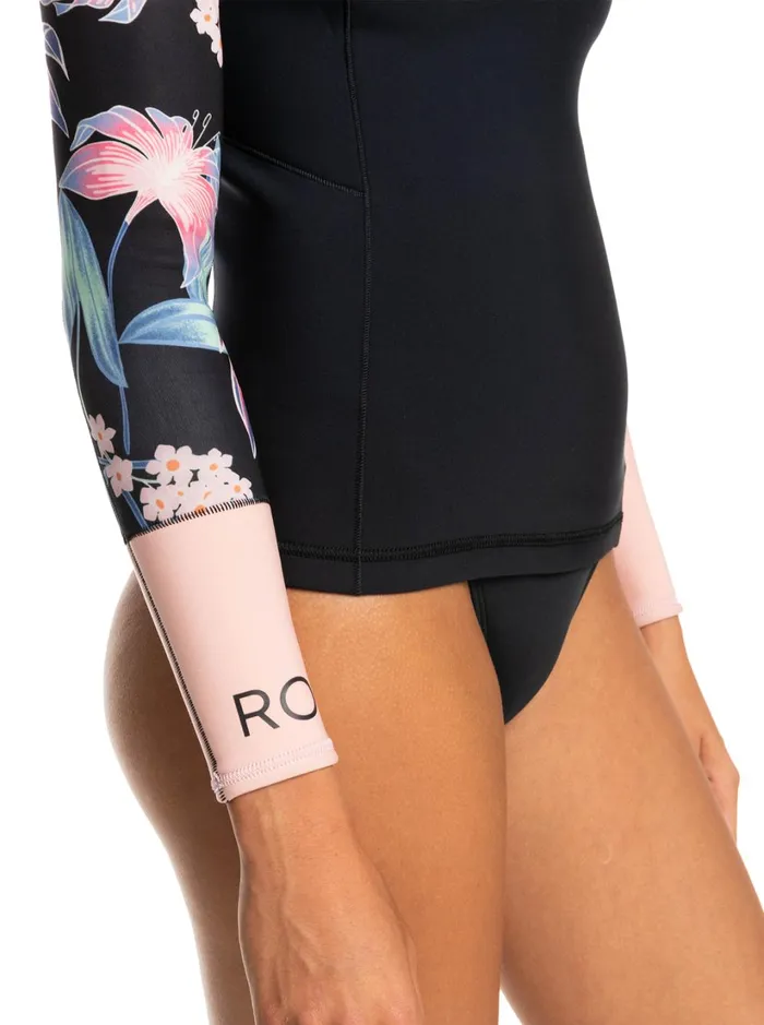 Roxy Wetsuits 1mm Swell Series Long Sleeve Wetsuit Top Anthracite Paradise Found S 8211 Women