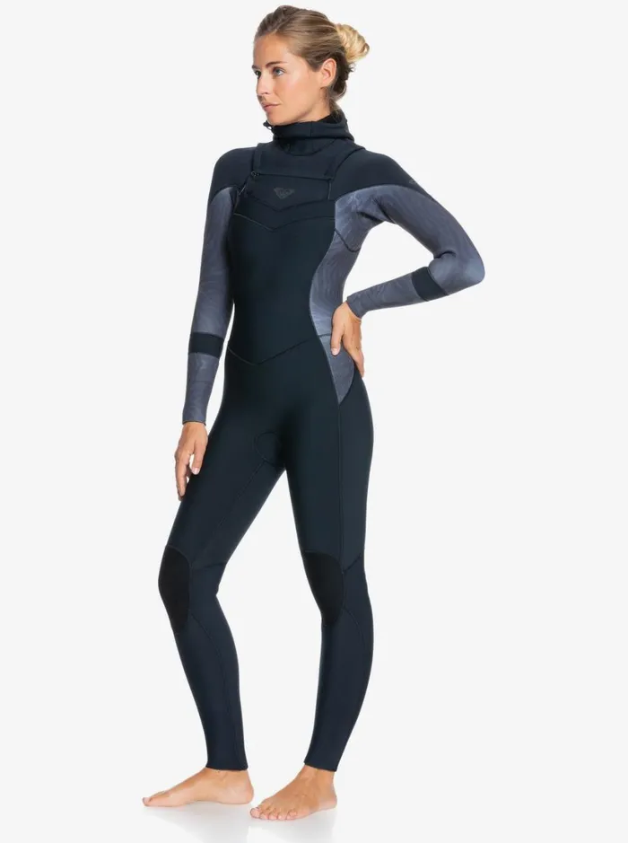 Roxy Wetsuits 543mm Syncro GBS Hooded LSL Fullsuit Jetblack 8211 Women
