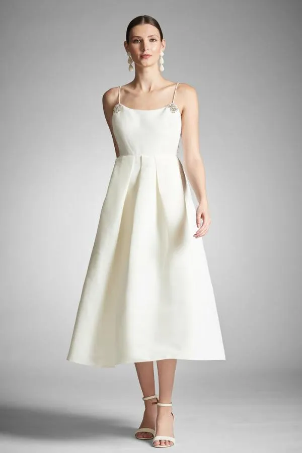 Sachin and Babi Audra Dress 8211 Ivory Ivory Women Midi