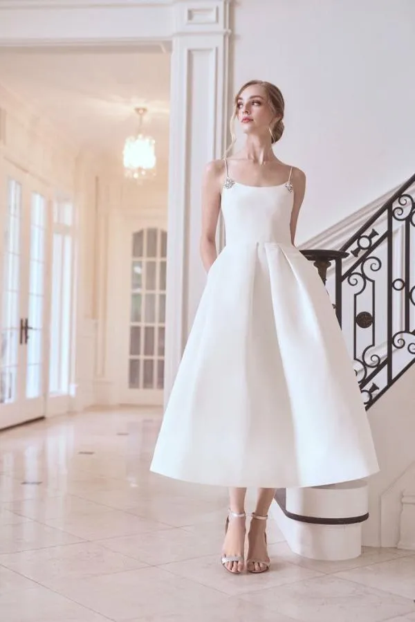 Sachin and Babi Audra Dress 8211 Ivory Ivory Women Midi