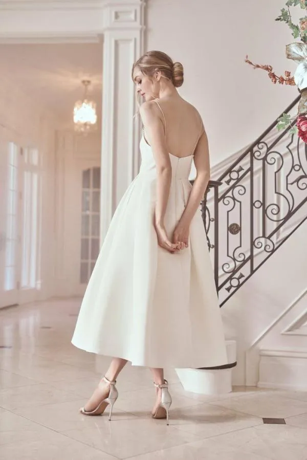 Sachin and Babi Audra Dress 8211 Ivory Ivory Women Midi