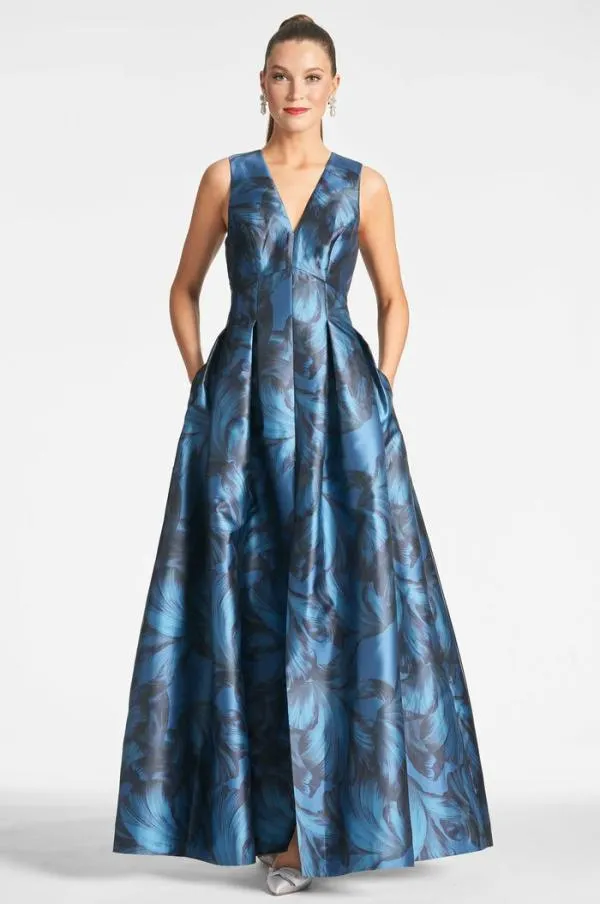 Sachin and Babi Brooke Gown 8211 Tonal Petal Tonal Petal Women Plus Sizes