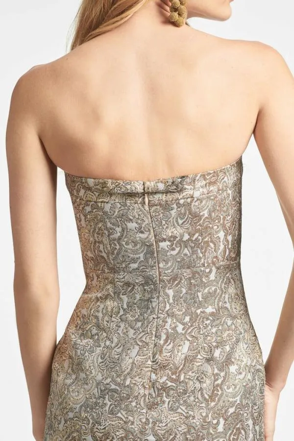 Sachin and Babi Isa Dress 8211 Gilded Floral Gilded Floral Women Sheath