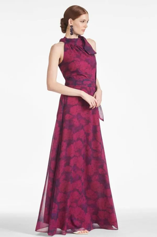 Sachin and Babi Kayla Gown 8211 Magenta Bloom Magenta Bloom Women Plus Sizes