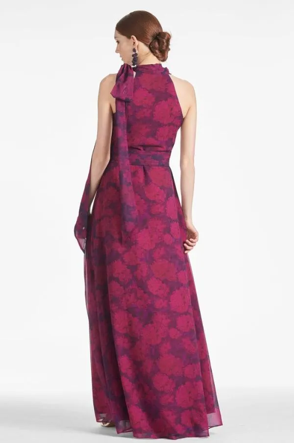 Sachin and Babi Kayla Gown 8211 Magenta Bloom Magenta Bloom Women Plus Sizes