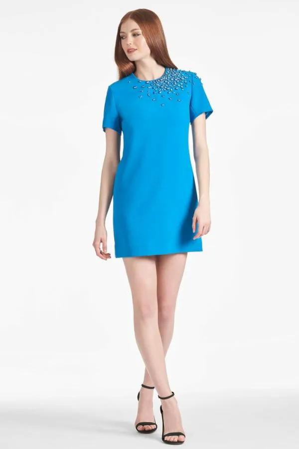 Sachin and Babi Lauren Dress 8211 Azure Azure Women Sheath