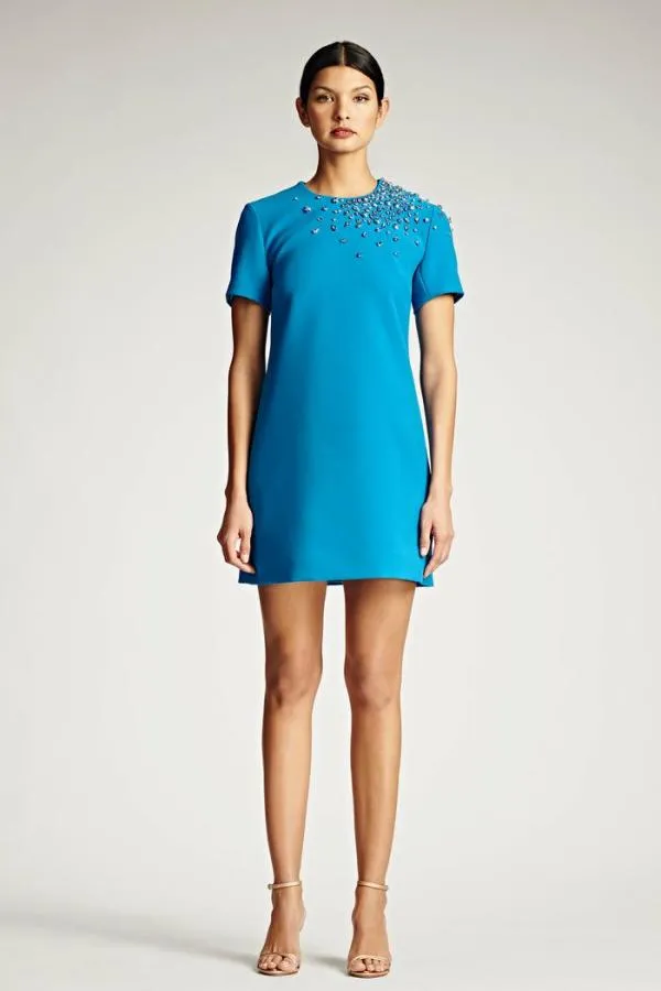 Sachin and Babi Lauren Dress 8211 Azure Azure Women Sheath