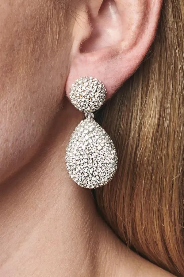 Sachin and Babi Pia Earrings 8211 Crystals Clear Women Earrings