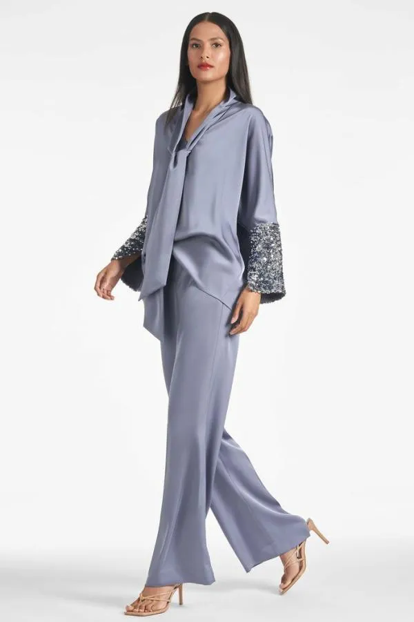 Sachin and Babi Reid Top 8211 Cool Grey Cool Grey Women Tops and Blouses