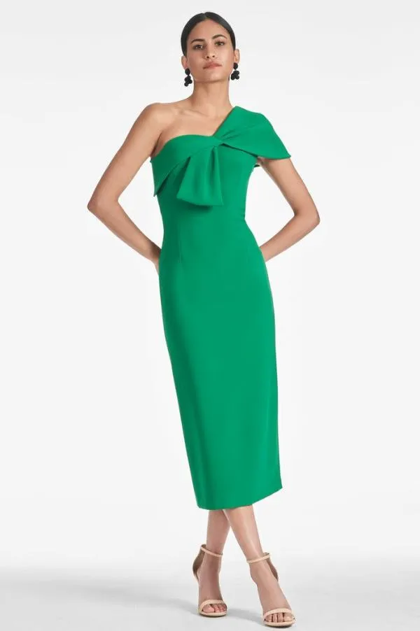 Sachin and Babi Sandra Dress 8211 Cadmium Green Cadmium Green Women Midi