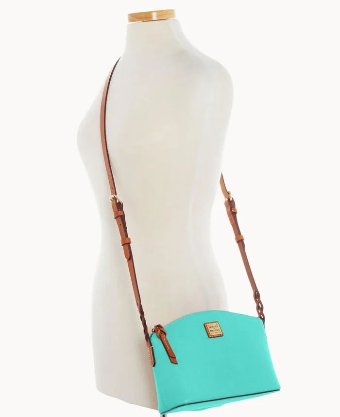 Saffiano Penny Crossbody Mint Woman Dooney and Bourke Crossbodies Saffiano Penny Crossbody Mint Woman Dooney and Bourke Crossbodies