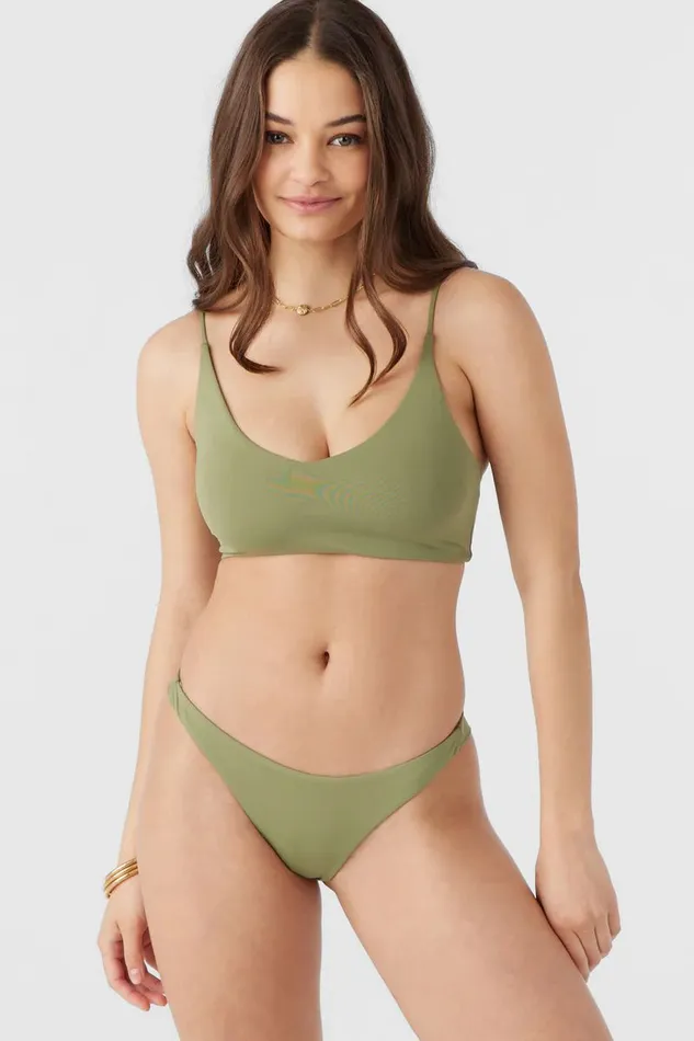 SALTWATER SOLIDS HERMOSA SKIMPY BOTTOMS Oil Green Women O039NEILL Sale