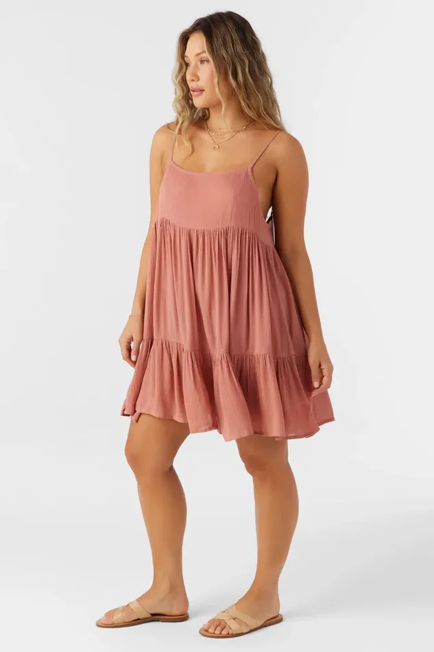 SALTWATER SOLIDS RILEE DRESS Cedar Wood Women O039NEILL Swim