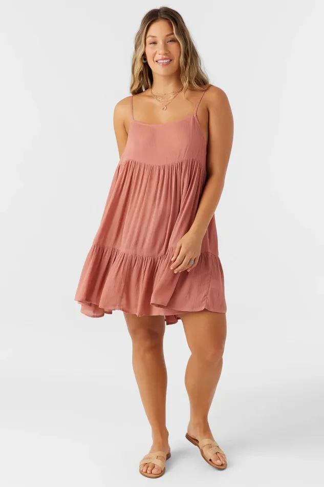 SALTWATER SOLIDS RILEE DRESS Cedar Wood Women O039NEILL Swim