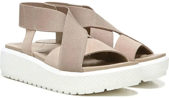 Sandals Women Franco Sarto Franco Niko Platform Sandal Summer Beige Suede