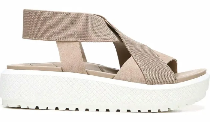 Sandals Women Franco Sarto Franco Niko Platform Sandal Summer Beige Suede