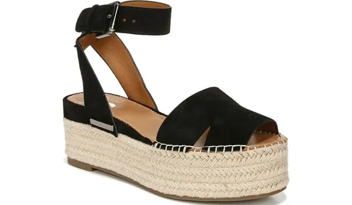 Sandals Women Franco Sarto Sarto Lexie Espadrille Platform Sandal Black Suede Sandals Women Franco Sarto Sarto Lexie Espadrille Platform Sandal Black Suede