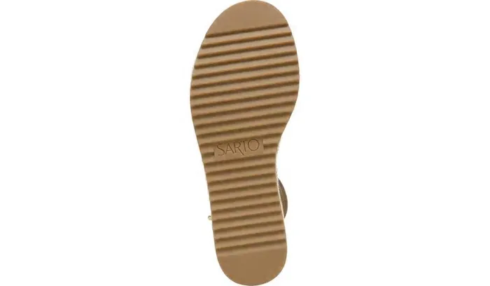 Sandals Women Franco Sarto Sarto Messina Espadrille Wedge Sandal Toasted Barley Suede