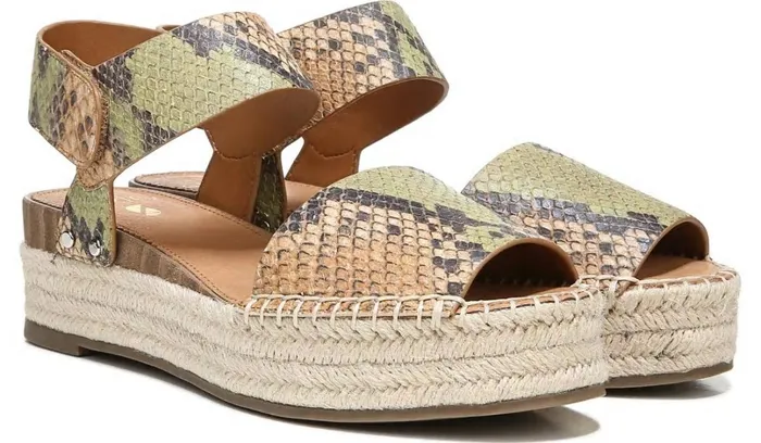 Sandals Women Franco Sarto Sarto Oak Espadrille Sandal Beige Multi Snake Leather Sandals Women Franco Sarto Sarto Oak Espadrille Sandal Beige Multi Snake Leather