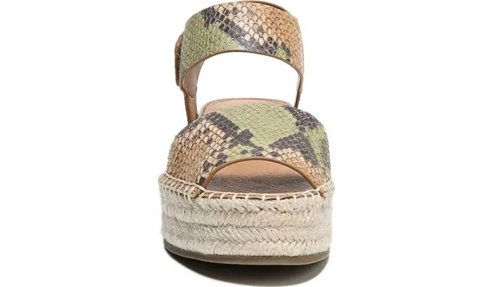 Sandals Women Franco Sarto Sarto Oak Espadrille Sandal Beige Multi Snake Leather Sandals Women Franco Sarto Sarto Oak Espadrille Sandal Beige Multi Snake Leather