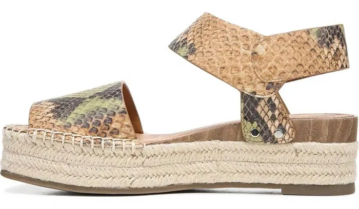 Sandals Women Franco Sarto Sarto Oak Espadrille Sandal Beige Multi Snake Leather Sandals Women Franco Sarto Sarto Oak Espadrille Sandal Beige Multi Snake Leather