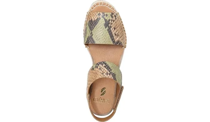 Sandals Women Franco Sarto Sarto Oak Espadrille Sandal Beige Multi Snake Leather Sandals Women Franco Sarto Sarto Oak Espadrille Sandal Beige Multi Snake Leather