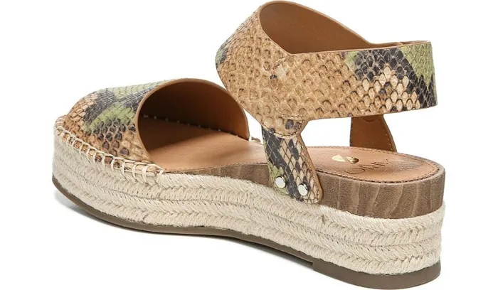 Sandals Women Franco Sarto Sarto Oak Espadrille Sandal Beige Multi Snake Leather Sandals Women Franco Sarto Sarto Oak Espadrille Sandal Beige Multi Snake Leather