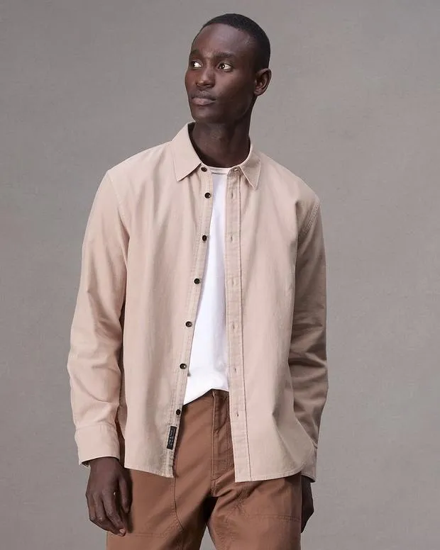 Shirts Men Rag and Bone Finch Corduroy Shirt Rose Pink