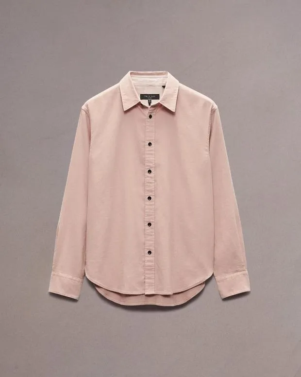 Shirts Men Rag and Bone Finch Corduroy Shirt Rose Pink