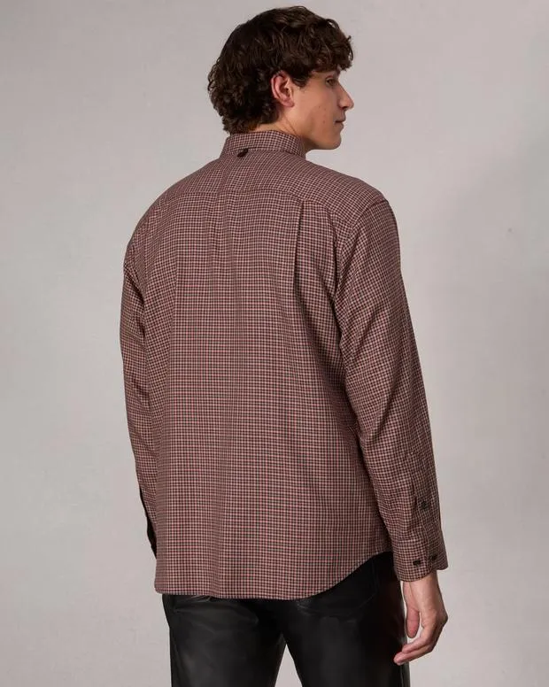 Shirts Men Rag and Bone Matthew Plaid Shirt Brown Plaid