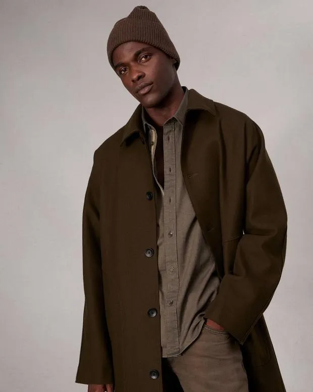 Shirts Men Rag and Bone Tomlin CottonBlend Shirt Army