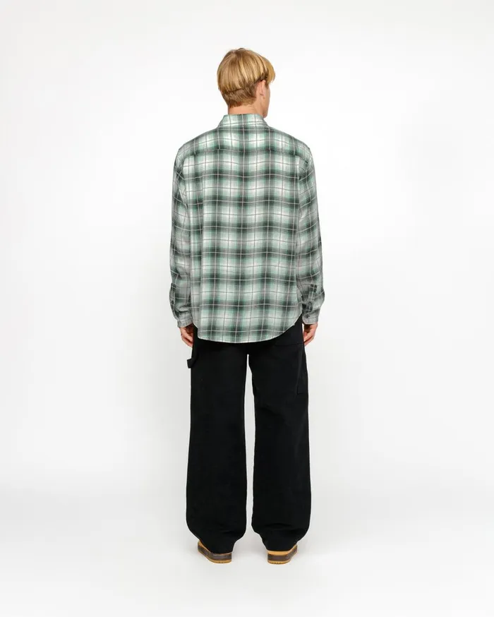 Shirts MenWomen Stussy MATTHEW SHIRT LG PRINTED PLAID Green