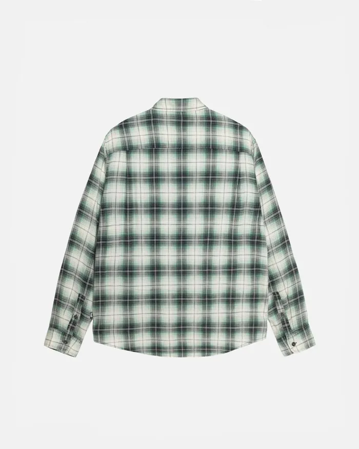 Shirts MenWomen Stussy MATTHEW SHIRT LG PRINTED PLAID Green