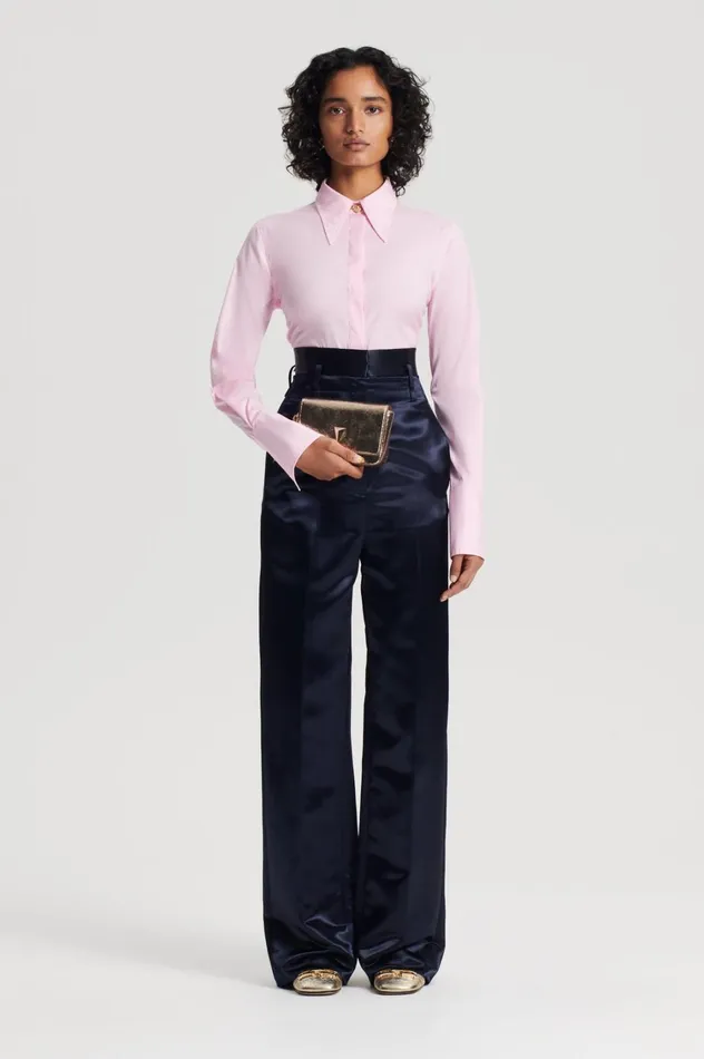 Shirts Women Scanlan Theodore COTTON SHIRT Pink