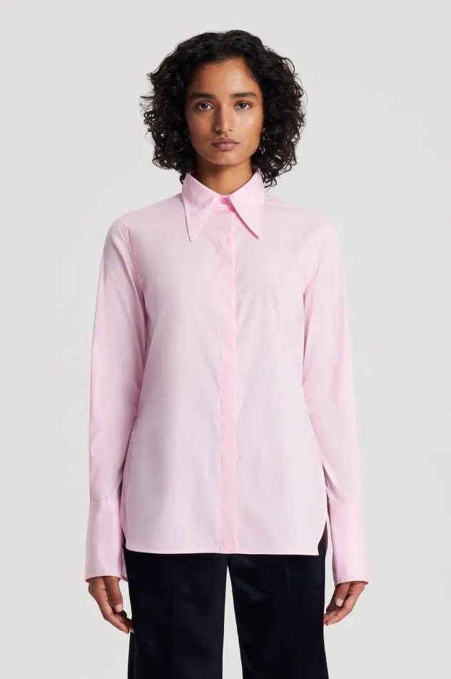 Shirts Women Scanlan Theodore COTTON SHIRT Pink Shirts Women Scanlan Theodore COTTON SHIRT Pink