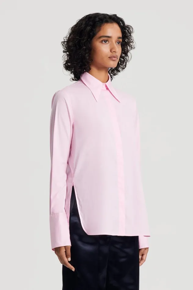 Shirts Women Scanlan Theodore COTTON SHIRT Pink Shirts Women Scanlan Theodore COTTON SHIRT Pink