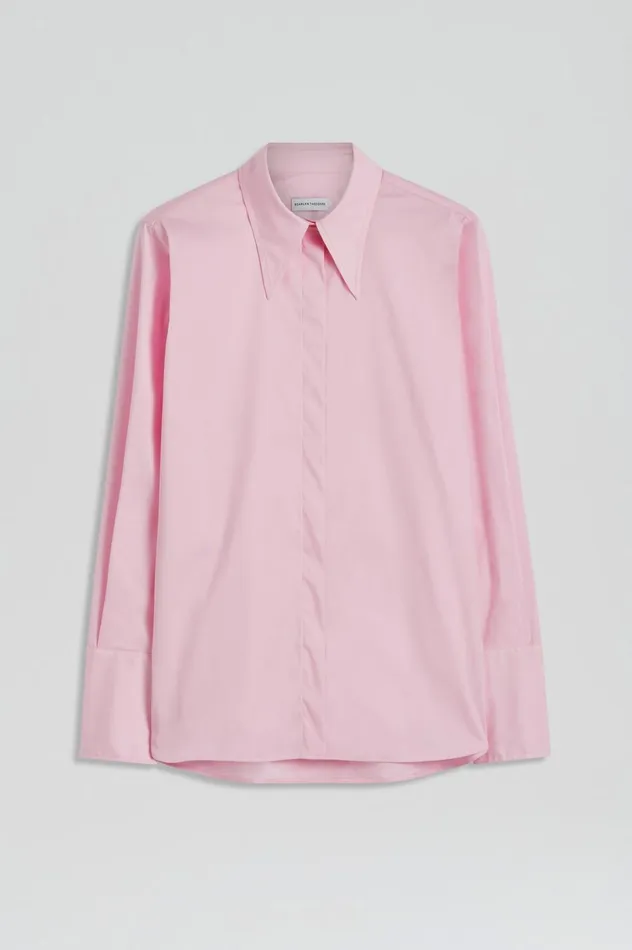 Shirts Women Scanlan Theodore COTTON SHIRT Pink Shirts Women Scanlan Theodore COTTON SHIRT Pink