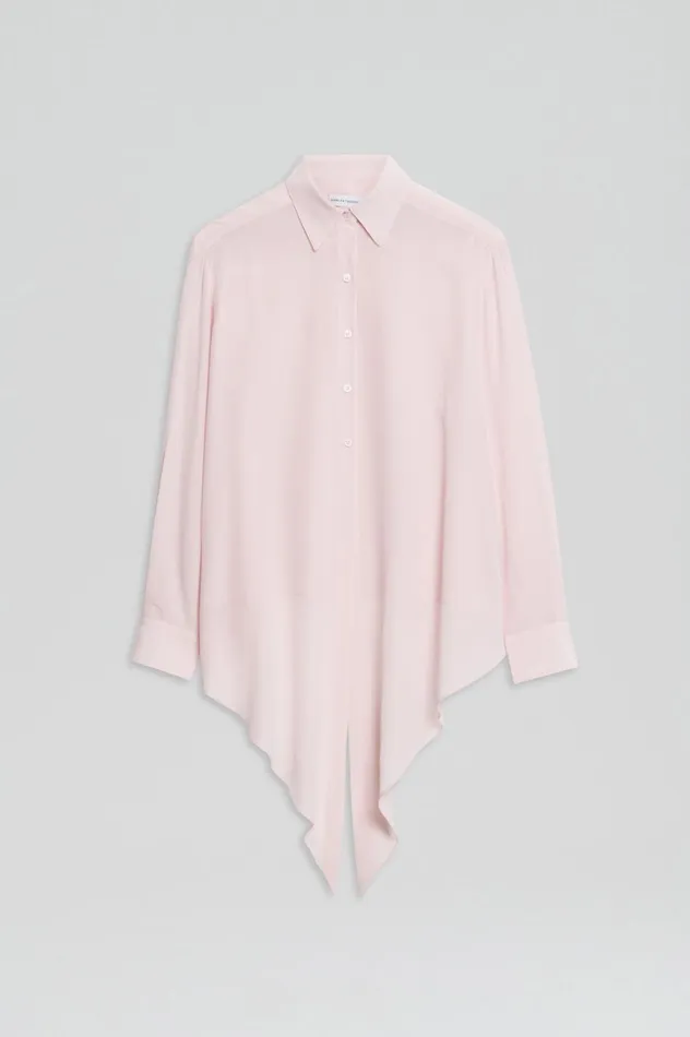 Shirts Women Scanlan Theodore SILK TIE FRONT SHIRT Softpink Shirts Women Scanlan Theodore SILK TIE FRONT SHIRT Softpink