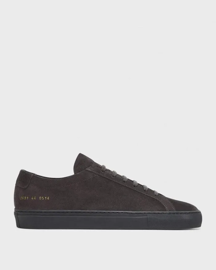 Shoes Men Theory Common Projects Mens Original Achilles Sneakers Charcoal